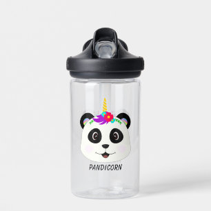 Bouteille D'eau Cute Whimsical Panda Unicorn Pandicorn