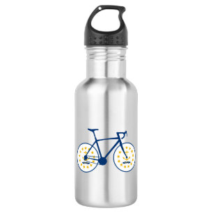 Bouteille D'eau Cyclisme sur le drapeau de Rhode Island