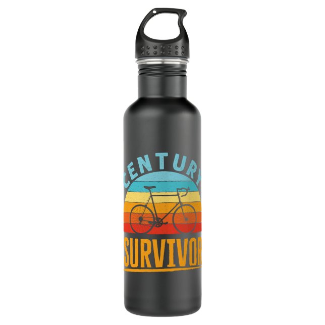 Bouteille D'eau Cyclisme Survivant Century Endurance Ride (Devant)