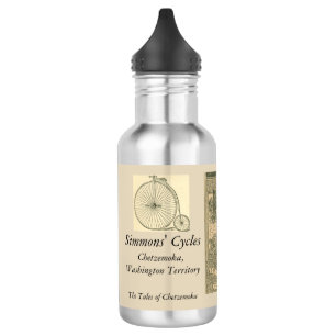 Bouteille D'eau Cyclistes victoriens romantiques