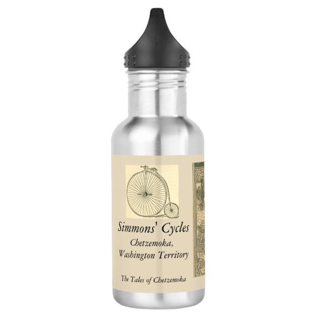 Bouteille D'eau Cyclistes victoriens romantiques (Gauche)