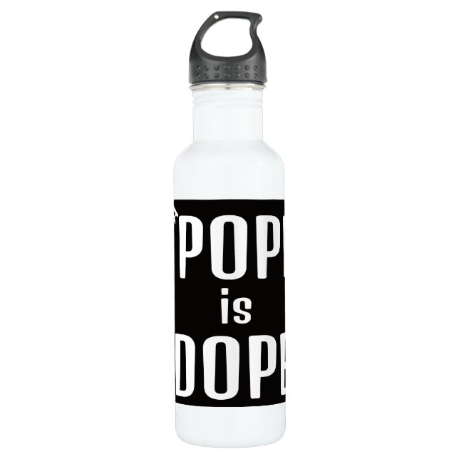 Bouteille D'eau DA Pope is Dope Water Bottle (Devant)