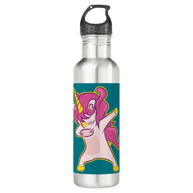 Bouteille D'eau Dabbing Unicorn (Devant)