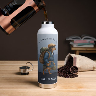 Bouteille D'eau Dachshund Trail Blazer Hiker Drawstring Adventure 