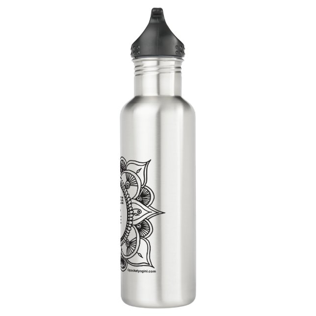 Bouteille d'eau d'acier inoxydable de mandala de (Droite)