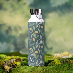 Bouteille D'eau Dandelion Floral Weed Motif