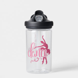 Bouteille D'eau Danse de ballet rose Ballerina Silhouette