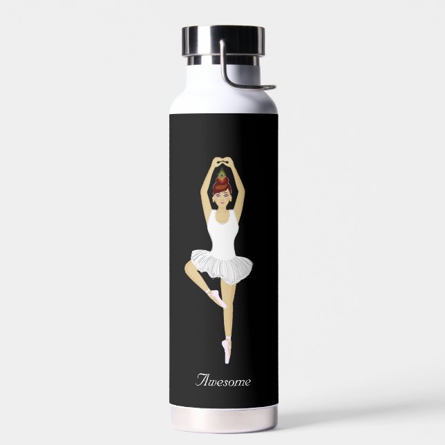Bouteille D'eau Danse de ballet sur Arrière - plan noir (Gauche)