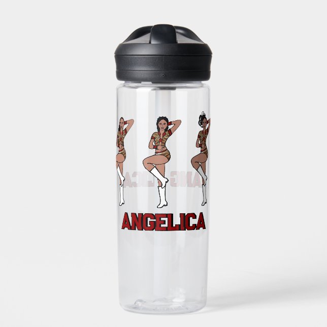 Bouteille D'eau Danseur de tigre rouge #1 (Extérieur)