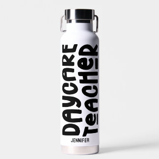 Bouteille D'eau Daycare Teacher Minimalist Typography