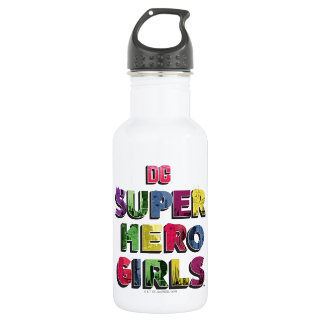 Bouteille D'eau DC Super Hero Girls City Letters (Devant)