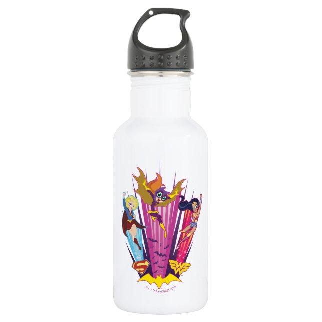 Bouteille D'eau DC Super Hero Girls Trio (Devant)