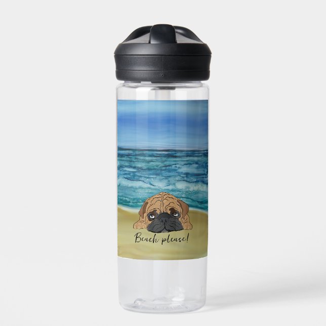 Bouteille d'eau de chiot à chien de plage (Extérieur)