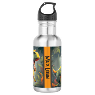 Bouteille d'eau de dinosaure jurassique T Rex