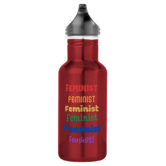 bouteille d'eau de fierté féministe