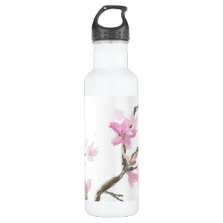 Bouteille d'eau de fleurs de cerisier