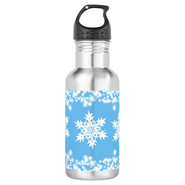 Bouteille d'eau de flocon de neige (Devant)