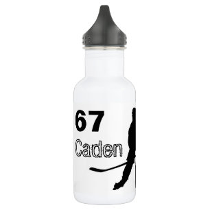 Bouteille d'eau de hockey personnalisée