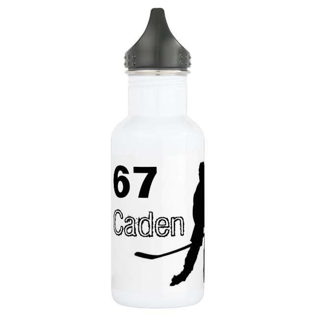 Bouteille d'eau de hockey personnalisée (Gauche)