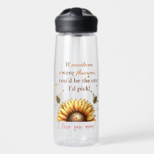Bouteille d'eau de la fête des mères