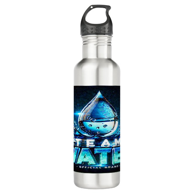 Bouteille d'eau de la marque Equipe | Défi YouTube (Devant)