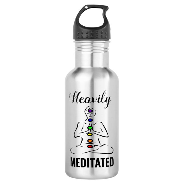 Bouteille d'eau de la méditation de chakra forteme (Devant)