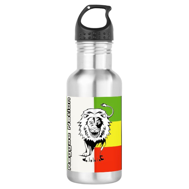 Bouteille d'eau de la nation Reggae (Devant)