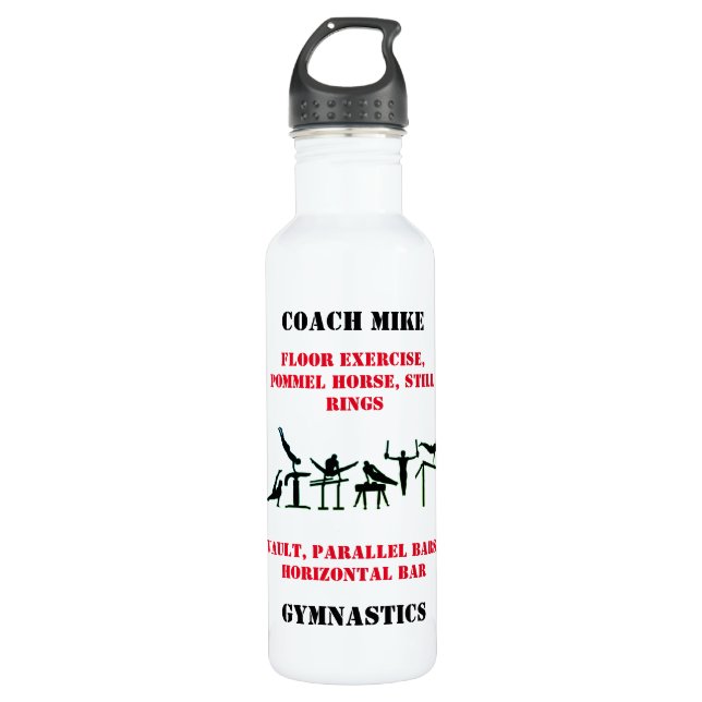 Bouteille d'eau de l'entraîneur de gymnastique mas (Devant)