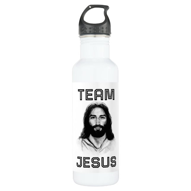 Bouteille d'eau de l'équipe Jesus (Devant)