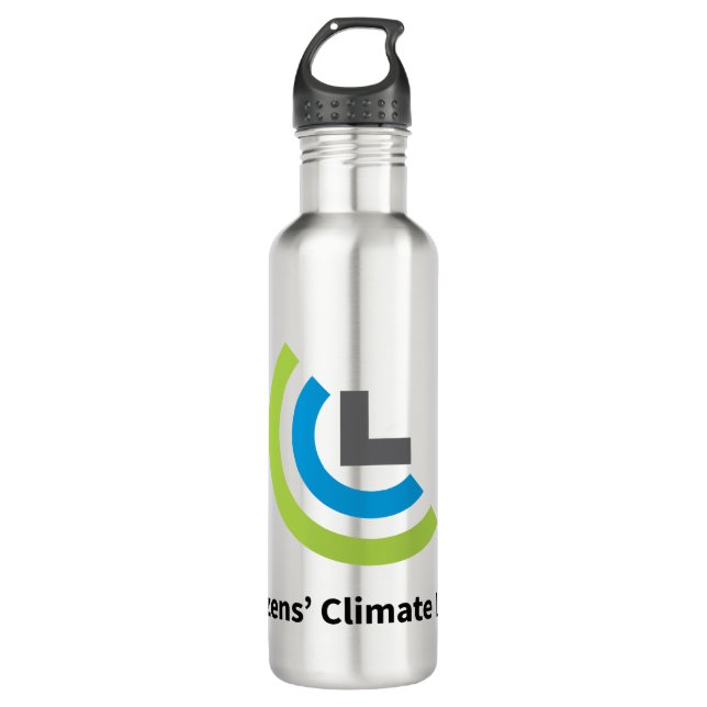 Bouteille d'eau de logo de CCL (24 onces), acier (Devant)