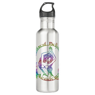 Bouteille d'eau de logo de fleur d'édition de