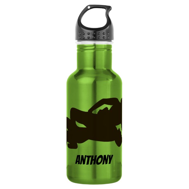 Bouteille d'eau de lutte personnalisée de (Devant)