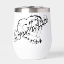 Bouteille d'eau de neige Vin Tumbler Coeur de lune