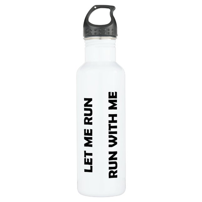 Bouteille d'eau de plastique de texte intégral (Devant)
