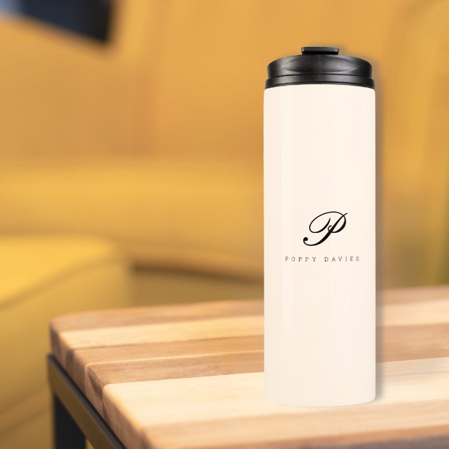 Bouteille d'eau de script personnalisé - Rose pâle (Créateur téléchargé)