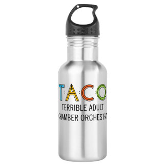 Bouteille d'eau de TACO (18 onces), acier