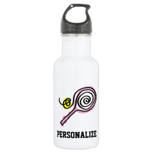 Bouteille d'eau de tennis personnalisée pour les e
