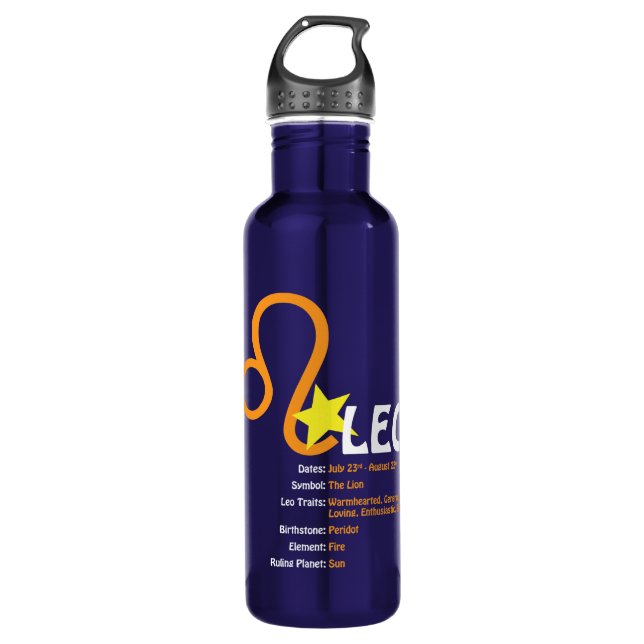 Bouteille d'eau de traits de Lion (Devant)