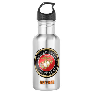 Bouteille d'eau de vétéran d'usmc