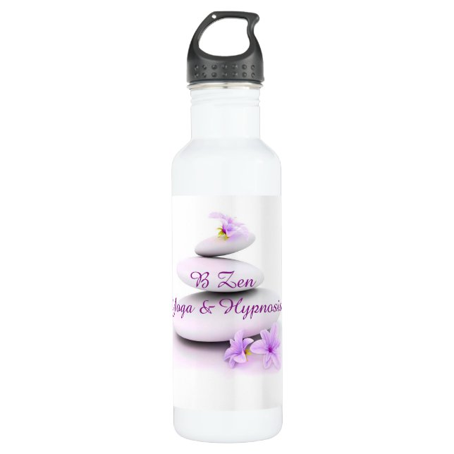 Bouteille d'eau de yoga et d'hypnose de BZen (Devant)