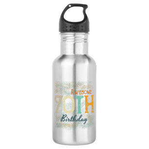 Bouteille D'eau decorative vintage awesome 70th birthday