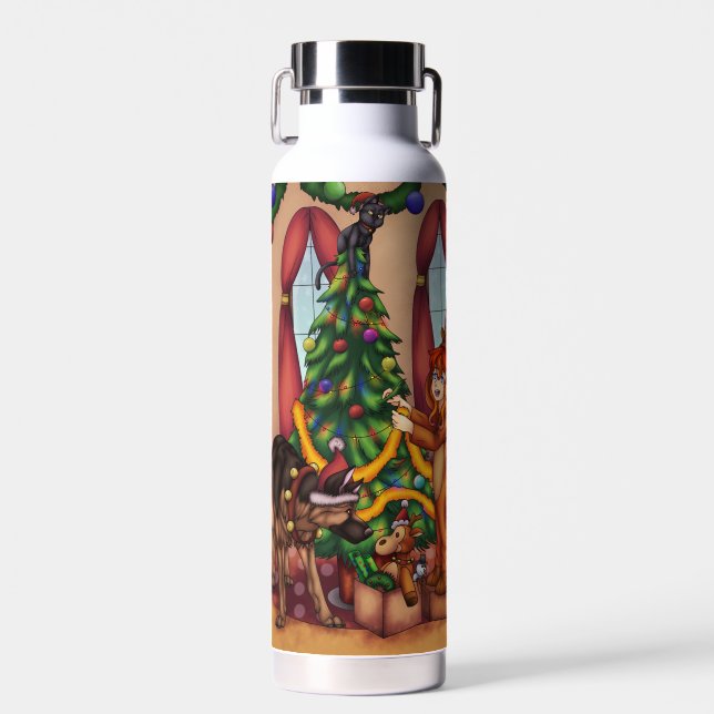Bouteille D'eau Découper l'arbre de Noël (Avant)