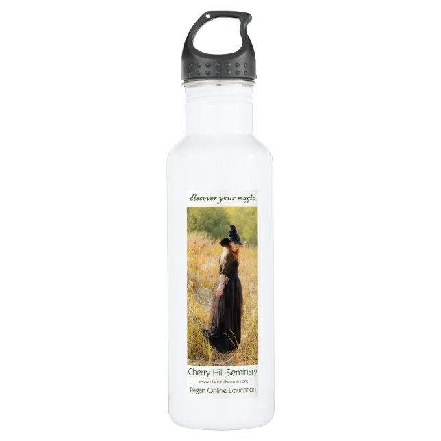 Bouteille D'eau Découvrez votre magie - Sorcière (Devant)