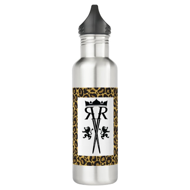 Bouteille d'eau d'empreinte de léopard (Gauche)