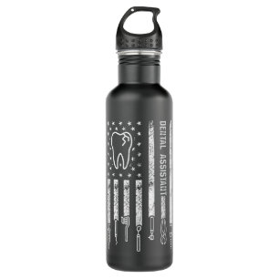 Bouteille D'eau Dental Assistant Drapeau RDA Dental Student Techni