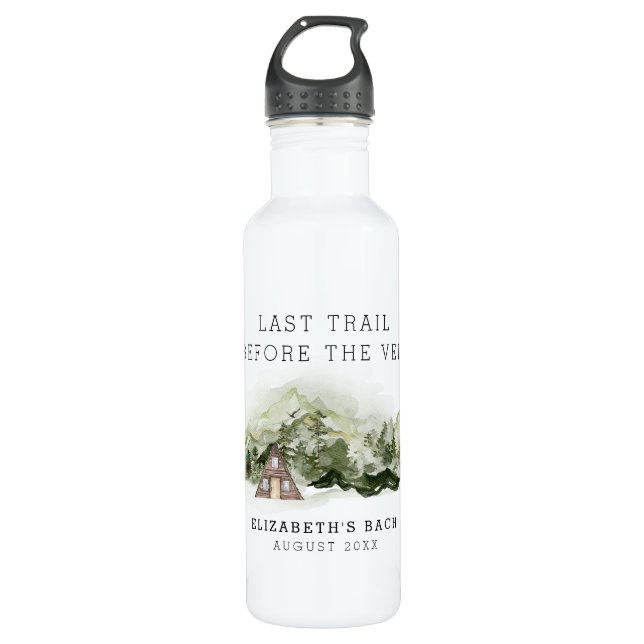 Bouteille D'eau Dernier Trail Avant Le Voile Week-end Enterrement  (Devant)