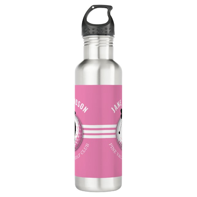 Bouteille D'eau Design élégant de Golfeur pour femmes (Devant)