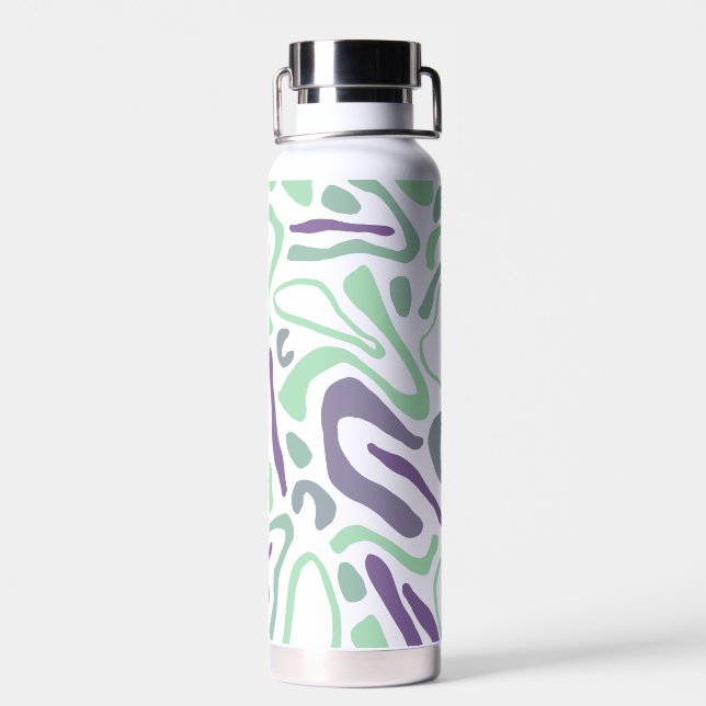 Bouteille d'eau : Design moderne (Mint) (Arrière)