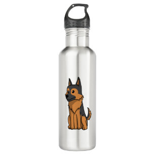 Bouteille D'eau Dessin animé de German Shepherd