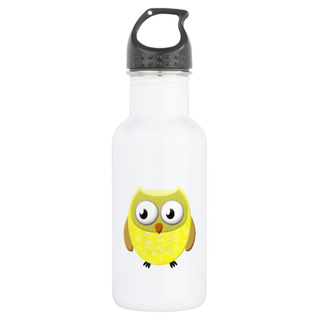 Bouteille D'eau Dessin de bébé hibou (Devant)